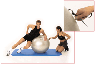 <strong>Anti Burst System prevents your Swiss Ball going "BANG" even when under load</strong>