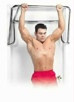Chinning bar for adding chins, knee raises, pull-ups etc to your home gym
